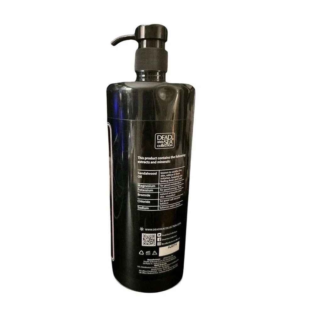 Dead Sea Collection Mens‎ 3 in 1 Face Body+Face+Hair Wash Sandalwood 33.8oz